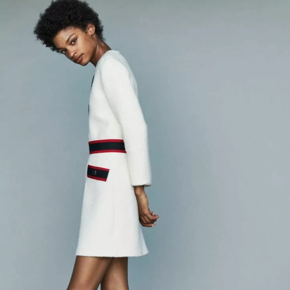 🎀SOLD🎀Maje Rosine Tweed Long Sleeve Mini Dress - Picture 2 of 8